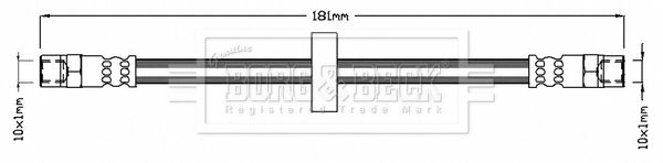 BORG & BECK Тормозной шланг BBH7187